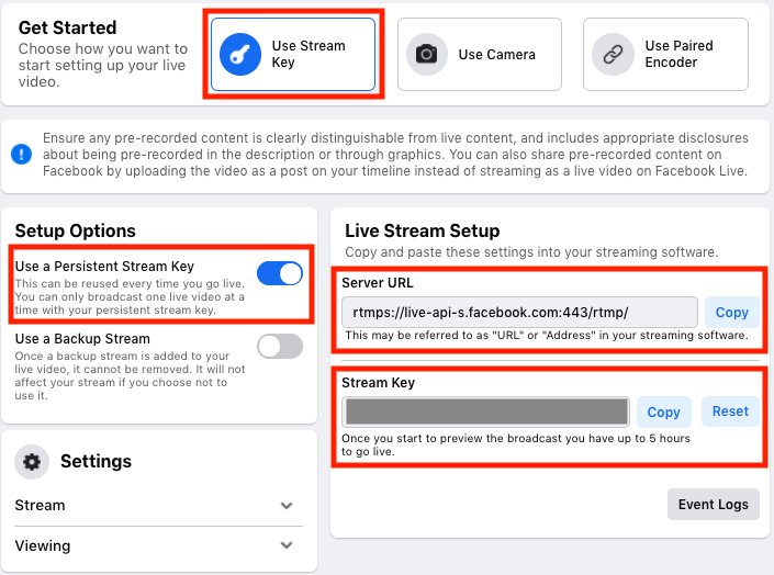 How to Connect Castr to Facebook Live